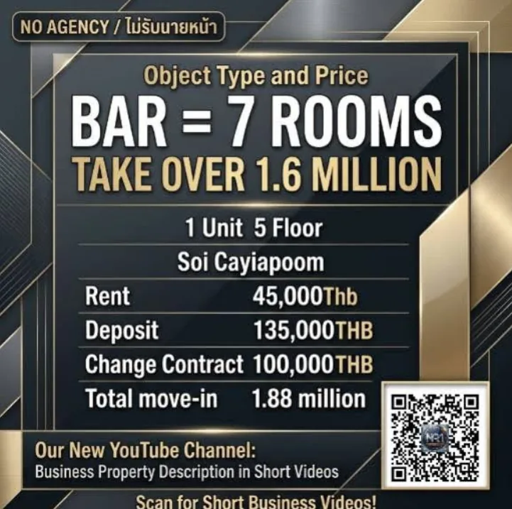 Bar +7 Rooms Soi Chayiapoom 